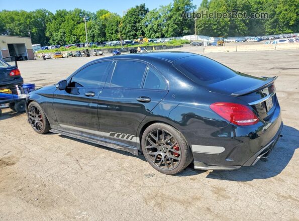 55SWF6EB1JU256011 2018 MERCEDES-BENZ C Black Tył lewy