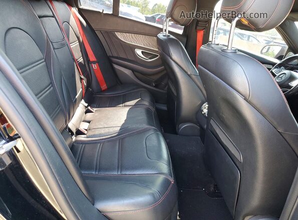 55SWF6EB1JU256011 2018 MERCEDES-BENZ C Black Widok tylnych siedzeń
