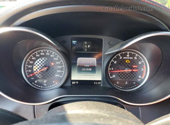 55SWF6EB1JU256011 2018 MERCEDES-BENZ C Black Widok zestawu wskaźników