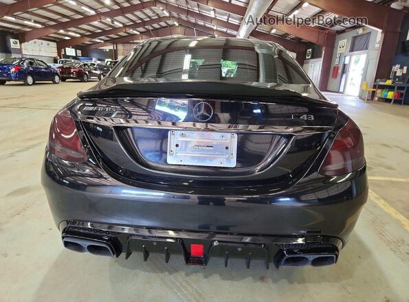 55SWF6EB2GU132354 2016 MERCEDES-BENZ C Black Vista trasera