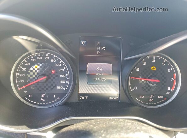 55SWF6EB2GU132354 2016 MERCEDES-BENZ C Black Vista del cuadro de instrumentos