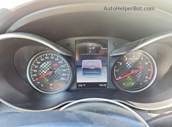 55SWF6EB2HU192653 2017 MERCEDES-BENZ C White Սարքավորումների վահանակի տեսք