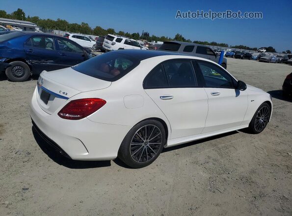 55SWF6EB2HU192653 2017 MERCEDES-BENZ C White Հետևի աջ