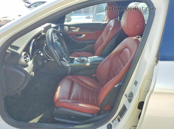 55SWF6EB2HU192653 2017 MERCEDES-BENZ C White Սալոնի դիմացի տեսք