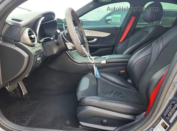 55SWF6EB2LU330698 2020 MERCEDES-BENZ C Gray წინა სალონის ხედი