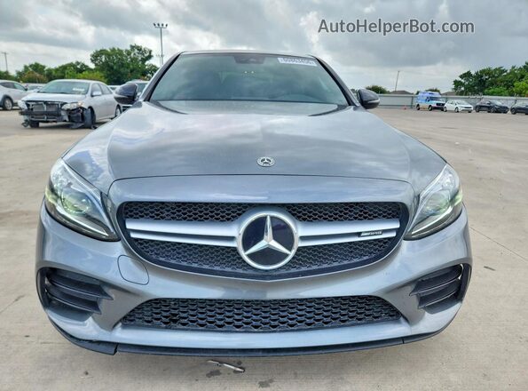 55SWF6EB2LU330698 2020 MERCEDES-BENZ C Gray წინა ხედი