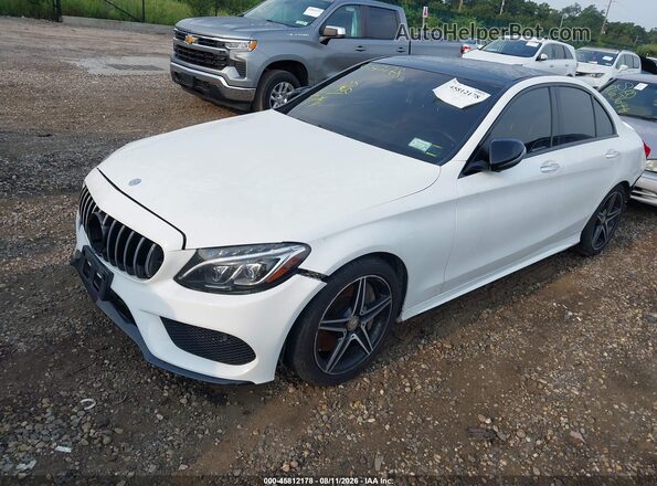 55SWF6EB3GU110105 2016 MERCEDES-BENZ C-CLASS White Передня ліва чверть