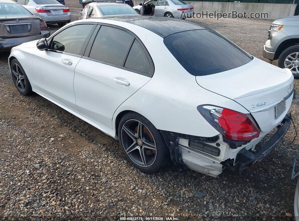 55SWF6EB3GU110105 2016 MERCEDES-BENZ C-CLASS White Задня ліва чверть