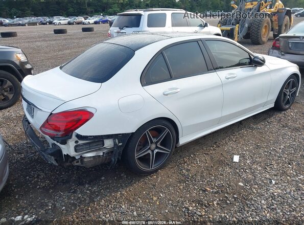 55SWF6EB3GU110105 2016 MERCEDES-BENZ C-CLASS White Задня права чверть