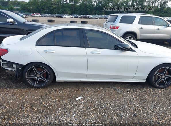 55SWF6EB3GU110105 2016 MERCEDES-BENZ C-CLASS White Вид задньої частини салону