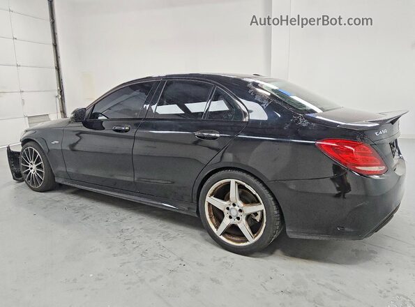 55SWF6EB3GU128359 2016 MERCEDES-BENZ C Black Rear left