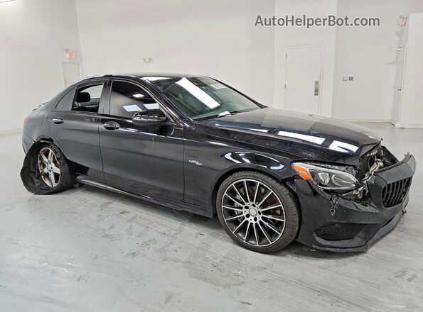 55SWF6EB3GU128359 2016 MERCEDES-BENZ C Black Front right