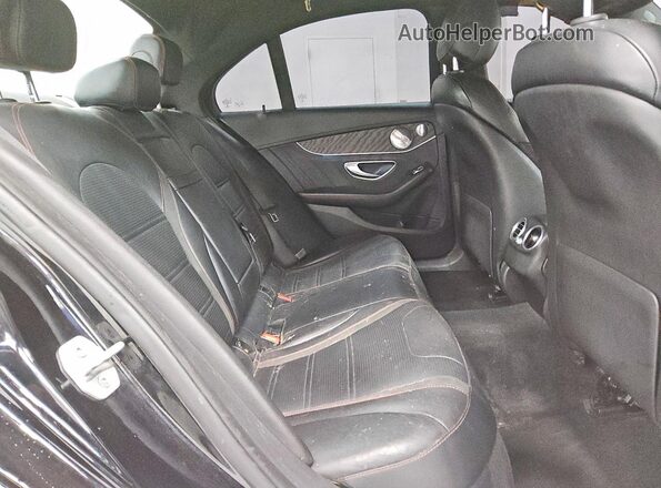 55SWF6EB3GU128359 2016 MERCEDES-BENZ C Black Rear seats view
