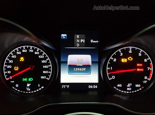 55SWF6EB3GU128359 2016 MERCEDES-BENZ C Black Instrument cluster view