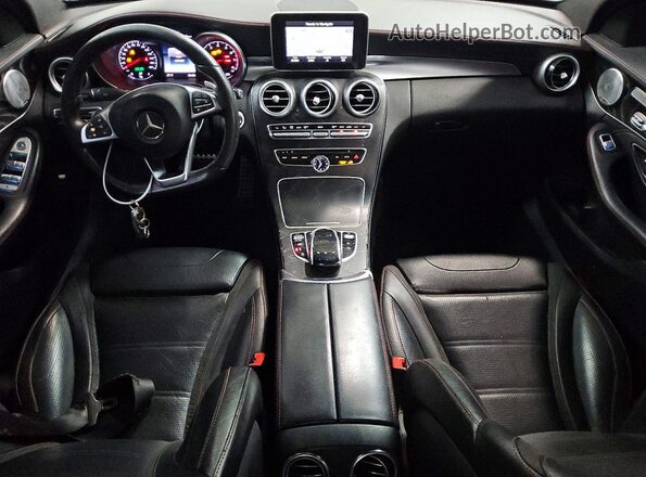 55SWF6EB3GU128359 2016 MERCEDES-BENZ C Black Dashboard view