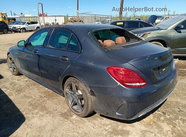 55SWF6EB3GU153519 2016 MERCEDES-BENZ C Black Trasero izquierdo