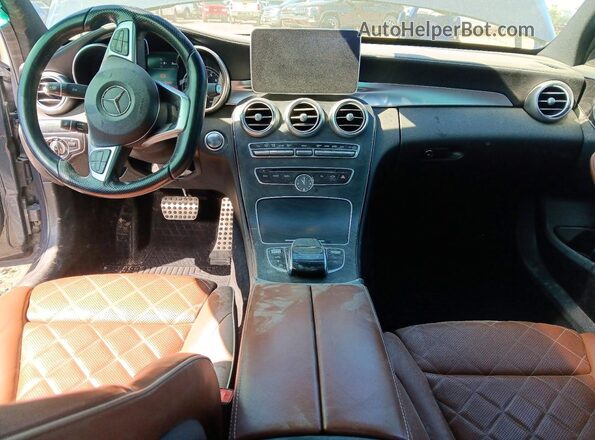 55SWF6EB3GU153519 2016 MERCEDES-BENZ C Black Vista del salpicadero