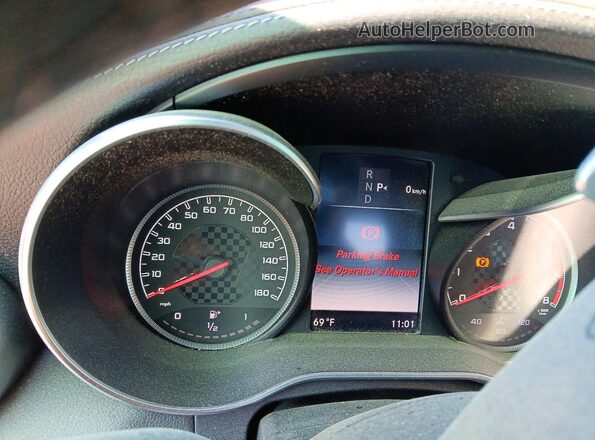 55SWF6EB3GU153519 2016 MERCEDES-BENZ C Black Vista del cuadro de instrumentos
