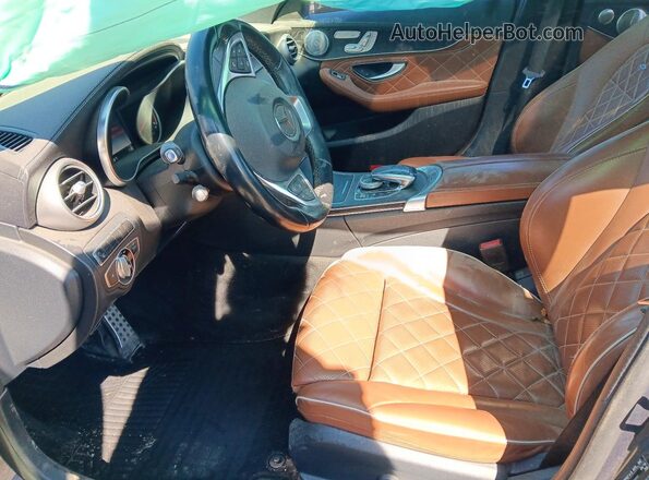 55SWF6EB3GU153519 2016 MERCEDES-BENZ C Black Vista interior delantera