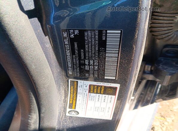 55SWF6EB3GU153519 2016 MERCEDES-BENZ C Black Vista del compartimento del motor
