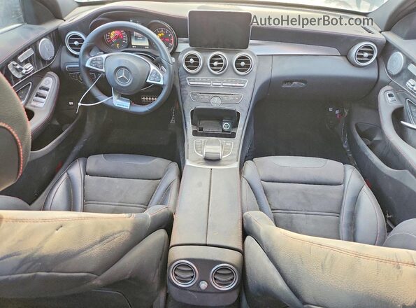 55SWF6EB3HU195819 2017 MERCEDES-BENZ C Black Вид панелі приладів
