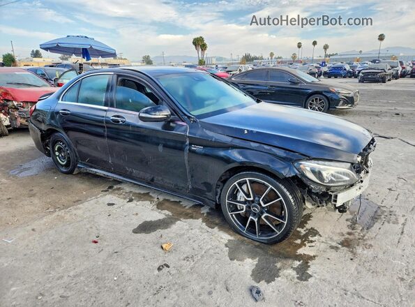 55SWF6EB3HU195819 2017 MERCEDES-BENZ C Black Передня права чверть