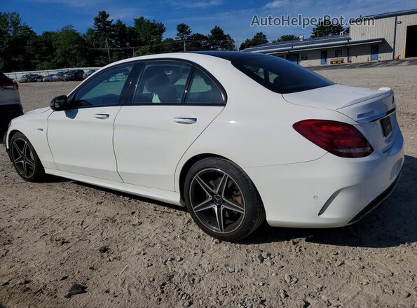 55SWF6EB3HU217009 2017 MERCEDES-BENZ C White Trasero izquierdo