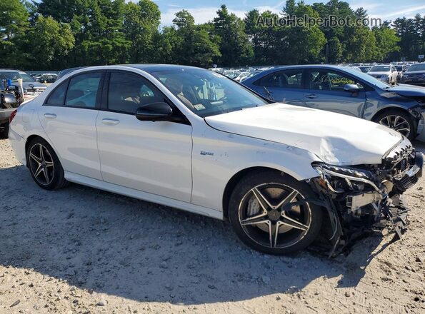 55SWF6EB3HU217009 2017 MERCEDES-BENZ C White Delantero derecho