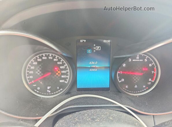 55SWF6EB3KU309132 2019 MERCEDES-BENZ C White Սարքավորումների վահանակի տեսք