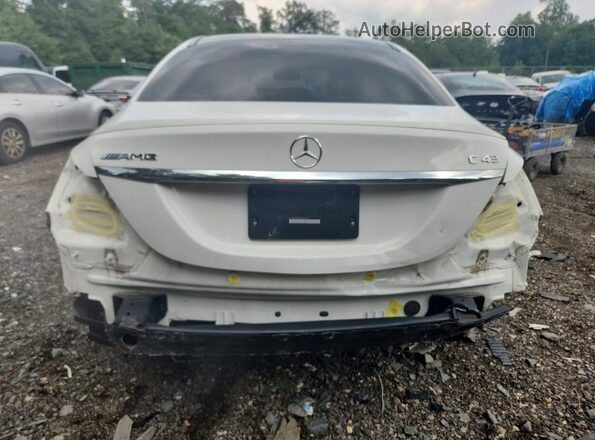55SWF6EB3KU309132 2019 MERCEDES-BENZ C White Հետևի տեսք
