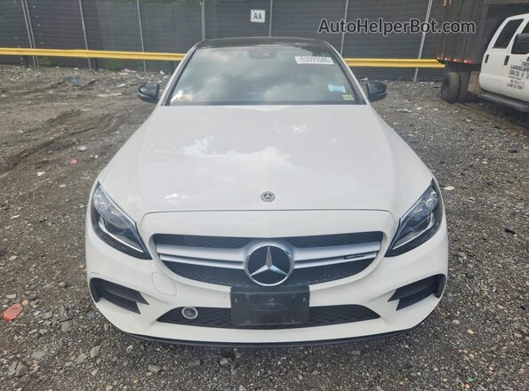55SWF6EB3KU309132 2019 MERCEDES-BENZ C White Դիմացի տեսք