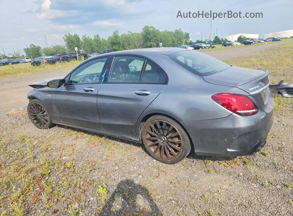 55SWF6EB3LU332699 2020 MERCEDES-BENZ C Gray Trasero izquierdo