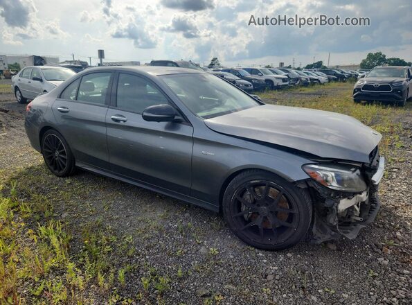 55SWF6EB3LU332699 2020 MERCEDES-BENZ C Gray Delantero derecho