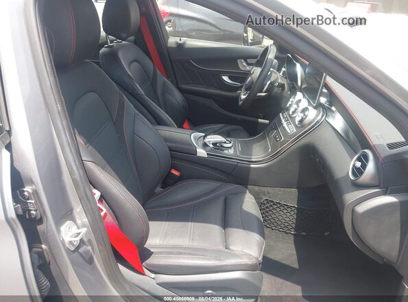 55SWF6EB4GU132372 2016 MERCEDES-BENZ C-CLASS Gray Front interior view