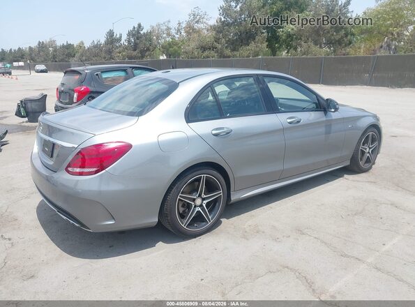 55SWF6EB4GU132372 2016 MERCEDES-BENZ C-CLASS Gray Rear right