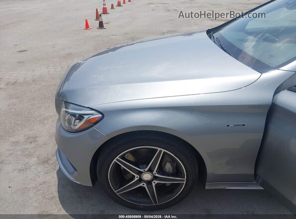55SWF6EB4GU132372 2016 MERCEDES-BENZ C-CLASS Gray Front view