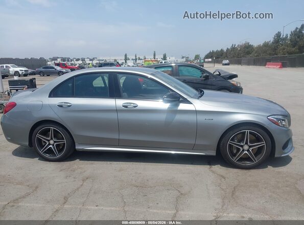 55SWF6EB4GU132372 2016 MERCEDES-BENZ C-CLASS Gray Rear interior view