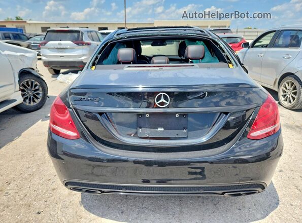 55SWF6EB4HU185882 2017 MERCEDES-BENZ C Черный Вид сзади