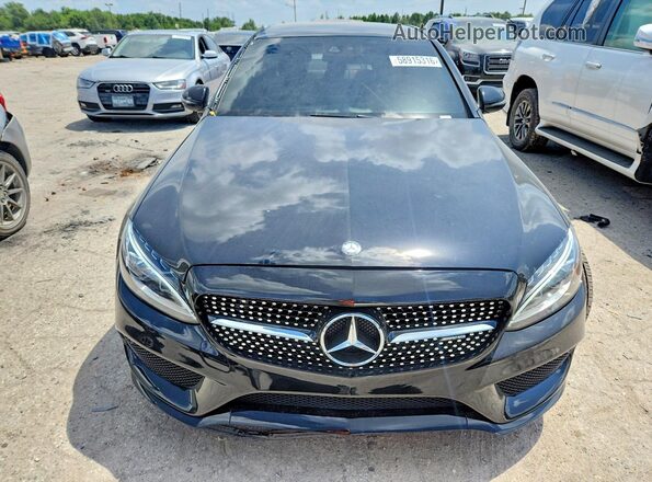 55SWF6EB4HU185882 2017 MERCEDES-BENZ C Черный Вид спереди