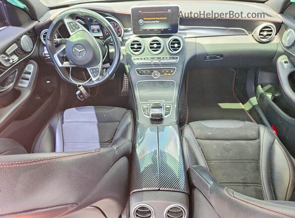 55SWF6EB4HU185882 2017 MERCEDES-BENZ C Черный Вид панели приборов