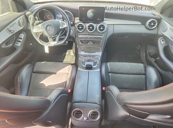 55SWF6EB4HU188815 2017 MERCEDES-BENZ C Black Вид панелі приладів