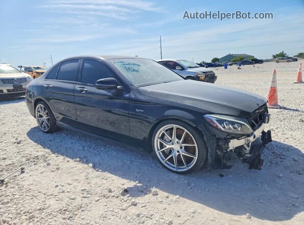 55SWF6EB4HU188815 2017 MERCEDES-BENZ C Black Передня права чверть
