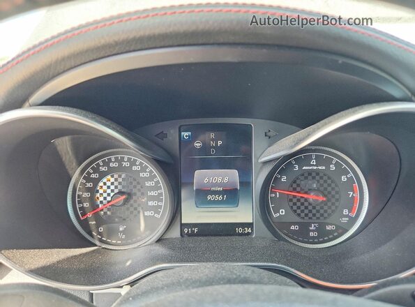 55SWF6EB4HU188815 2017 MERCEDES-BENZ C Black Вид щитка приладів