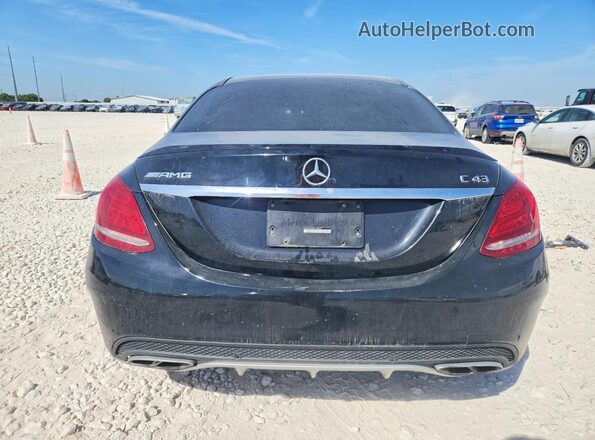 55SWF6EB4HU188815 2017 MERCEDES-BENZ C Black Вид ззаду