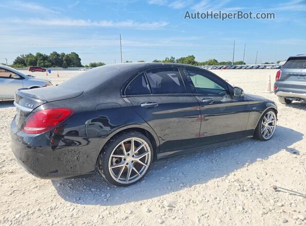 55SWF6EB4HU188815 2017 MERCEDES-BENZ C Black Задня права чверть