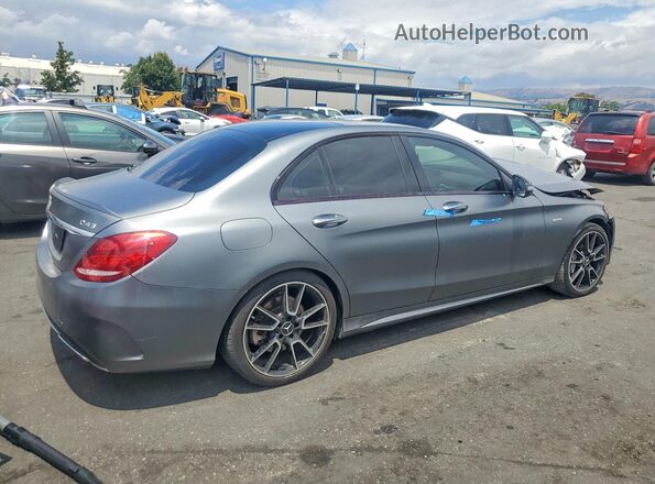 55SWF6EB4JU248730 2018 MERCEDES-BENZ C Charcoal Rear right
