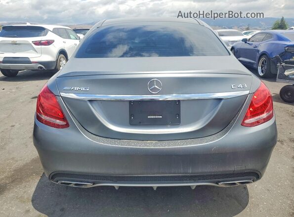 55SWF6EB4JU248730 2018 MERCEDES-BENZ C Charcoal Rear view