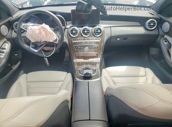 55SWF6EB4JU248730 2018 MERCEDES-BENZ C Charcoal Dashboard view