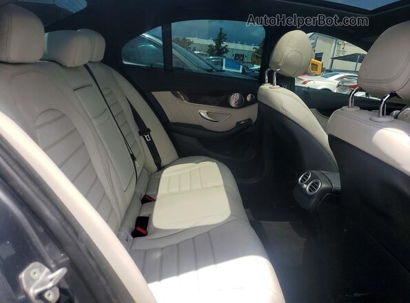55SWF6EB4JU248730 2018 MERCEDES-BENZ C Charcoal Rear seats view