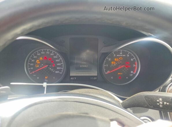 55SWF6EB4JU248730 2018 MERCEDES-BENZ C Charcoal Instrument cluster view